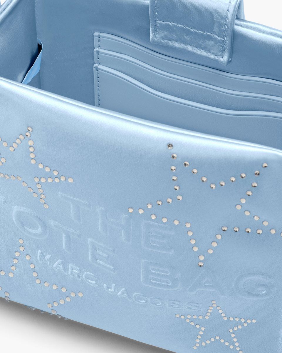 Blue Marc Jacobs The Star Satin Mini Tote Bag | 194FLISDZ