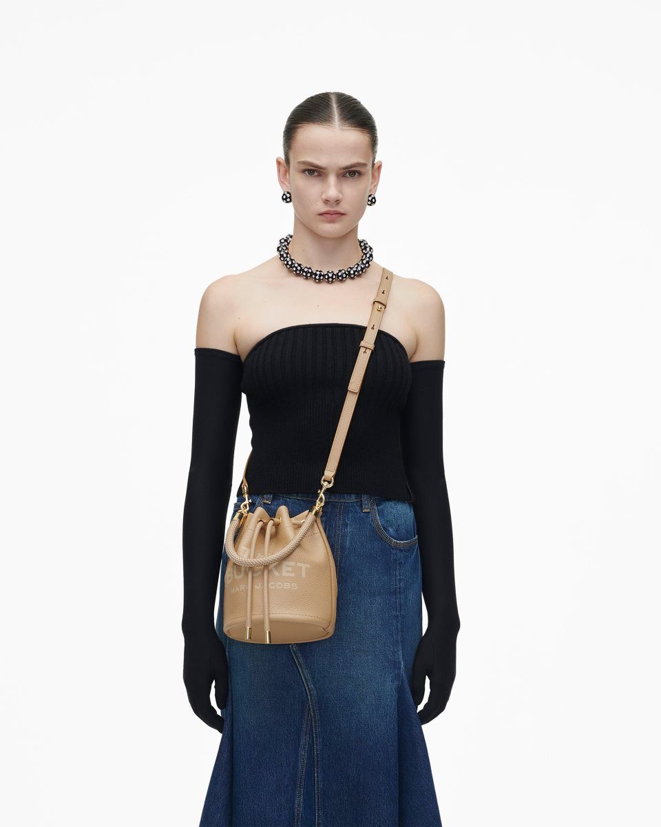 Brown Marc Jacobs The Leather Bucket Bag | 925OPLDMW