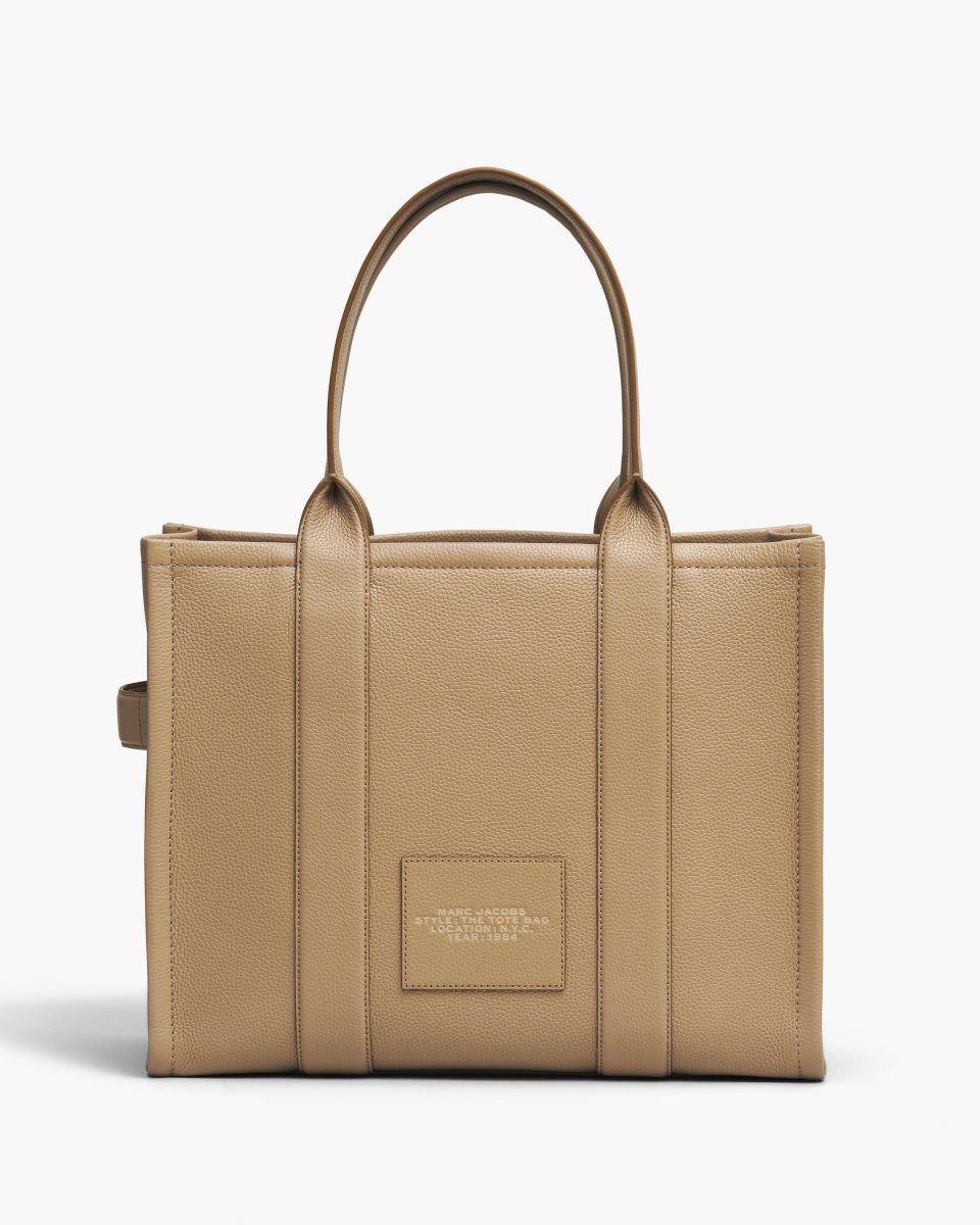 Brown Marc Jacobs The Leather Large Tote Bag | 386WPIRXN