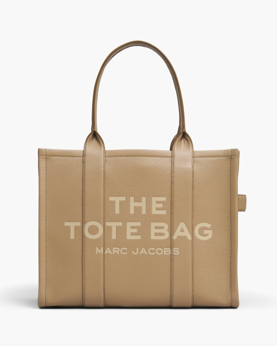 Brown Marc Jacobs The Leather Large Tote Bag | 386WPIRXN