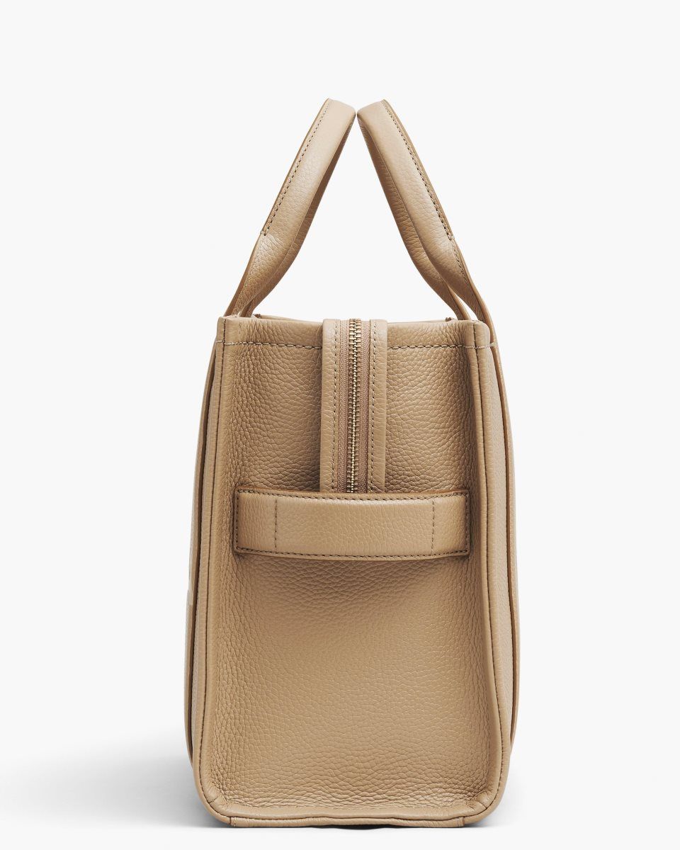 Brown Marc Jacobs The Leather Medium Tote Bag | 691JARFDB