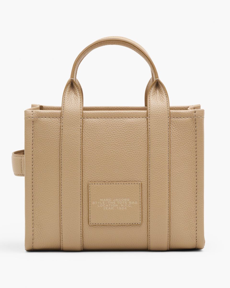 Brown Marc Jacobs The Leather Small Tote Bag | 851AYQTBW