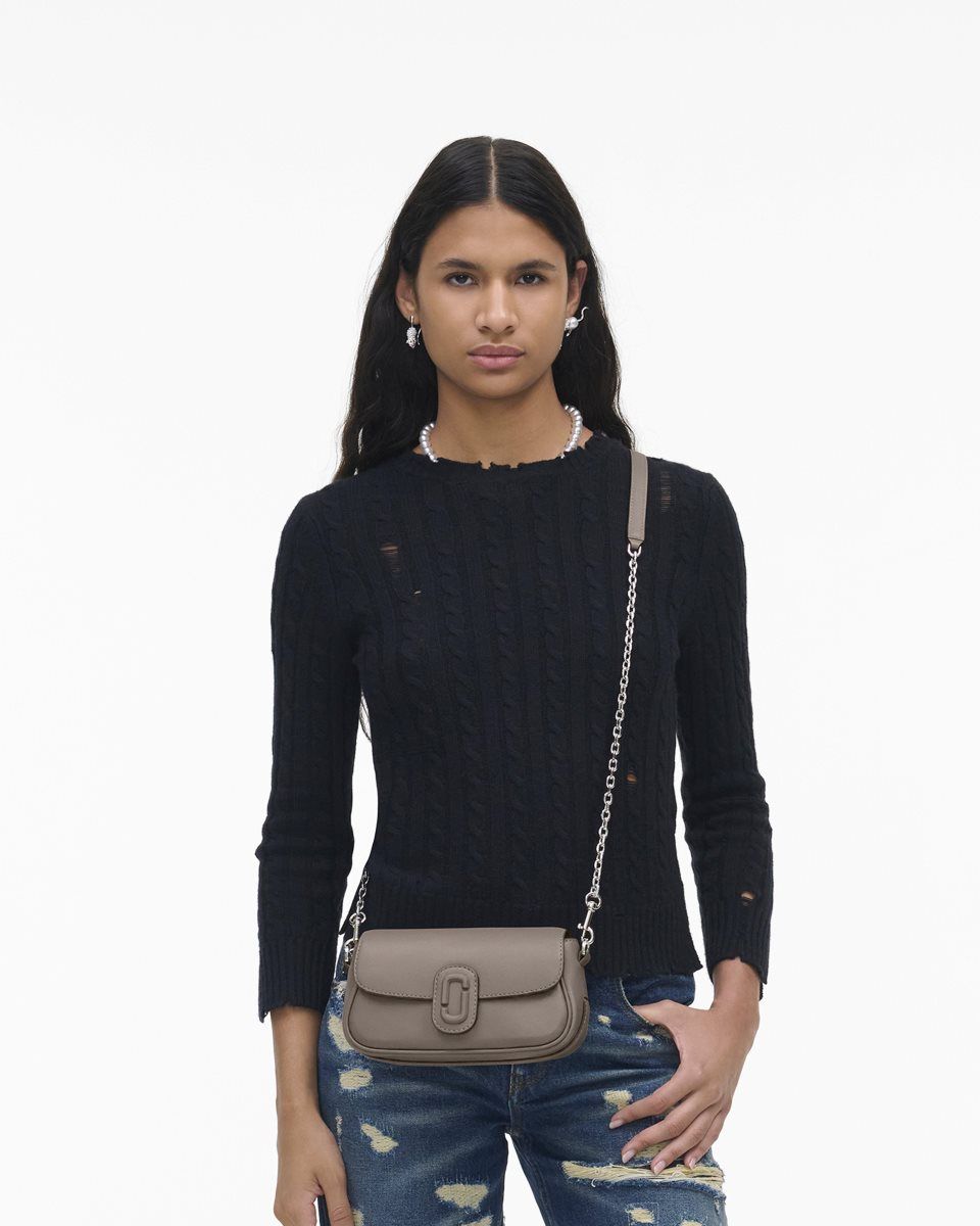 Cement Marc Jacobs The Clover Shoulder Bag | 513BNOQUD