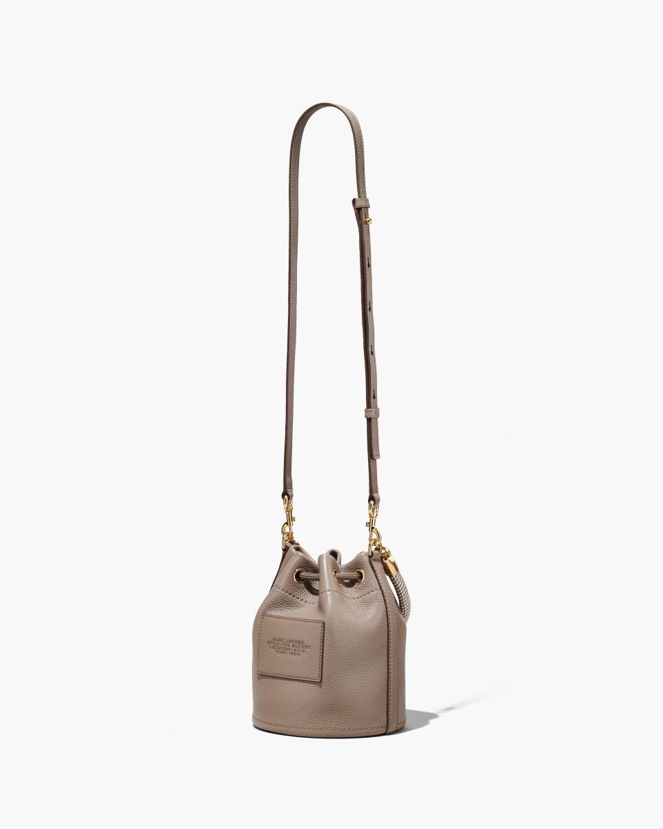 Cement Marc Jacobs The Leather Bucket Bag | 823BODMSP