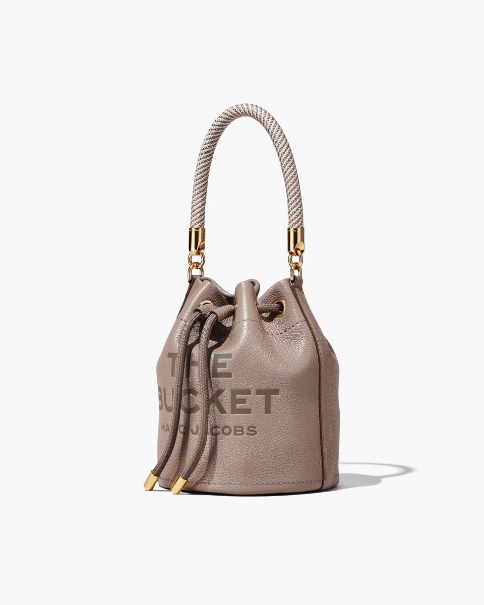 Cement Marc Jacobs The Leather Bucket Bag | 823BODMSP