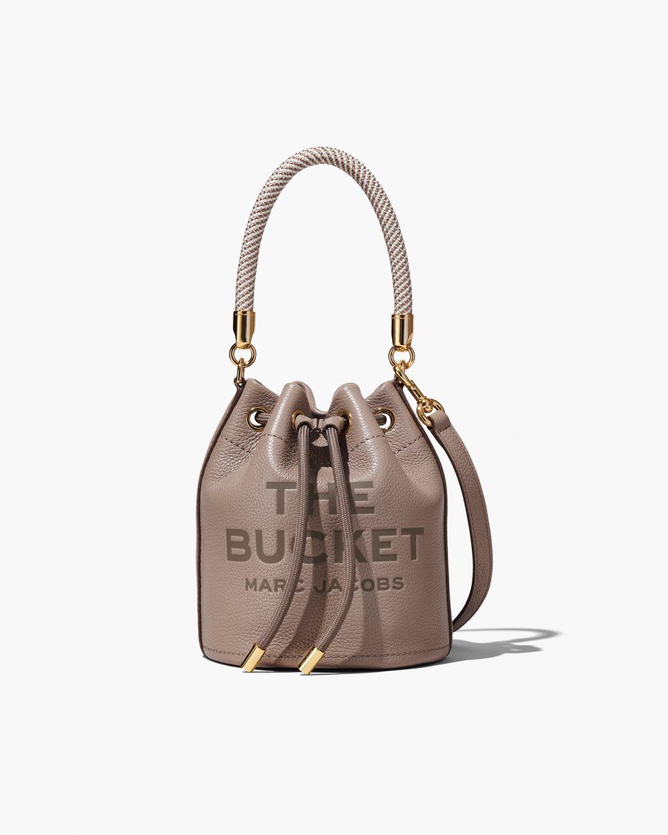 Cement Marc Jacobs The Leather Bucket Bag | 823BODMSP