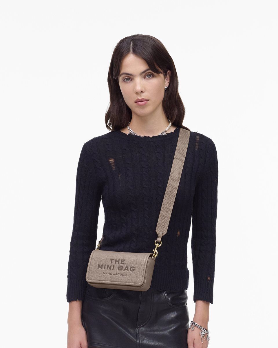 Cement Marc Jacobs The Leather Mini Bag | 341ITBOSM