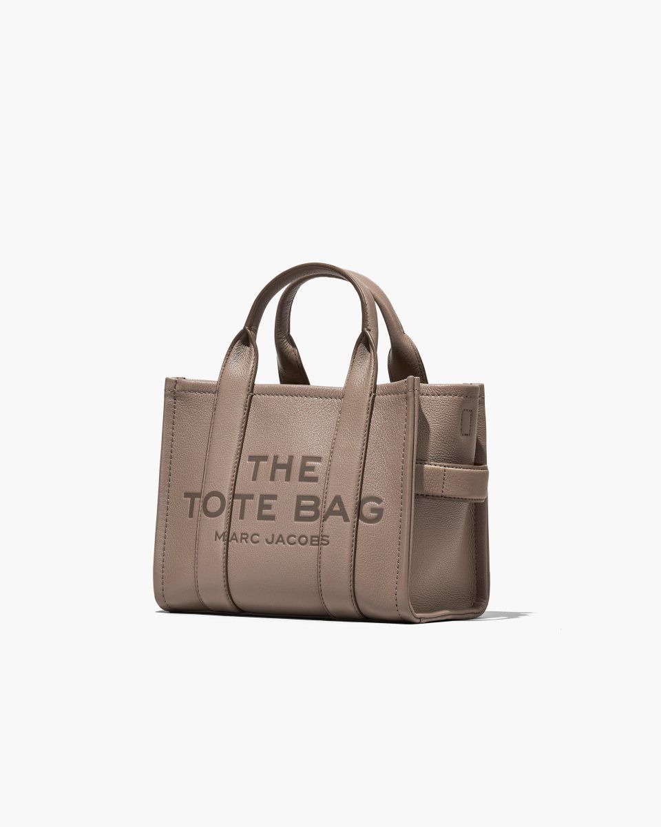 Cement Marc Jacobs The Leather Small Tote Bag | 281XJTZLE