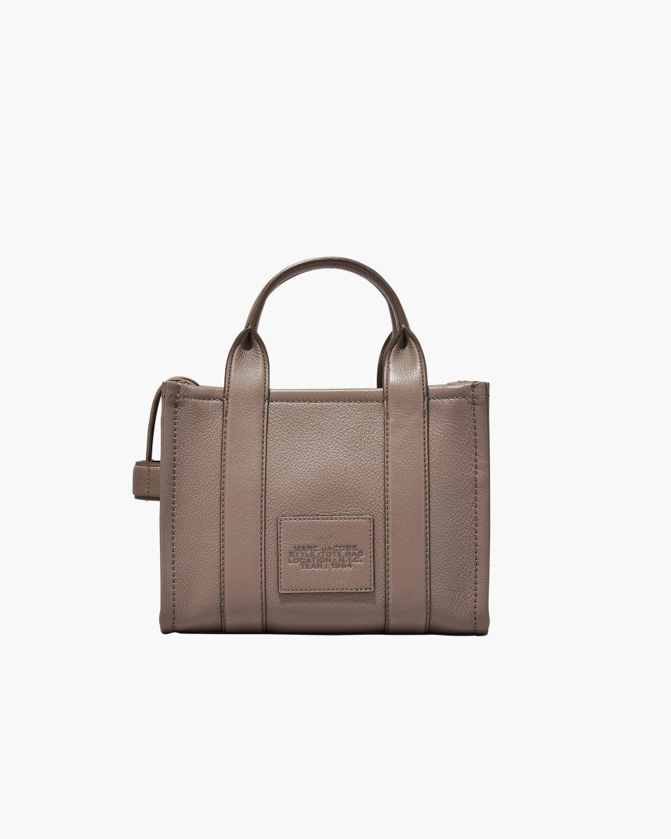 Cement Marc Jacobs The Leather Small Tote Bag | 281XJTZLE