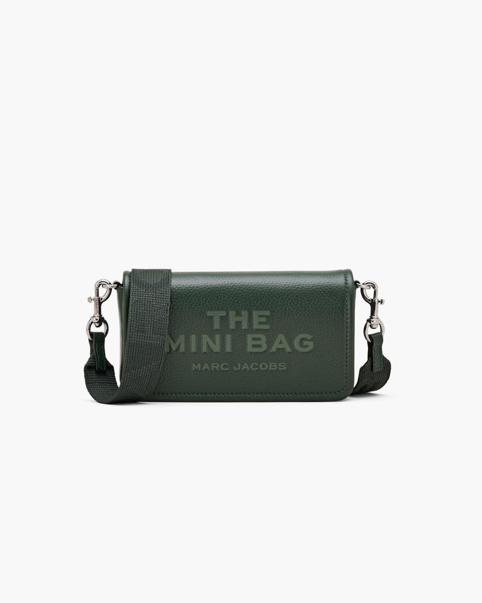 Dark Green Marc Jacobs The Leather Mini Bag | 439ETFSRQ