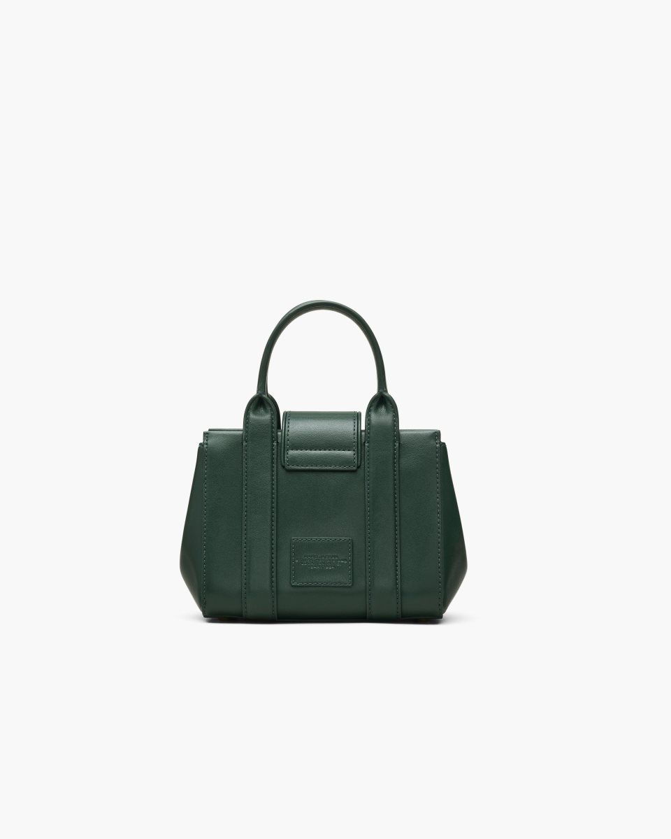 Dark Green Marc Jacobs The Turnlock Crossbody Tote Bag | 106KUECQF