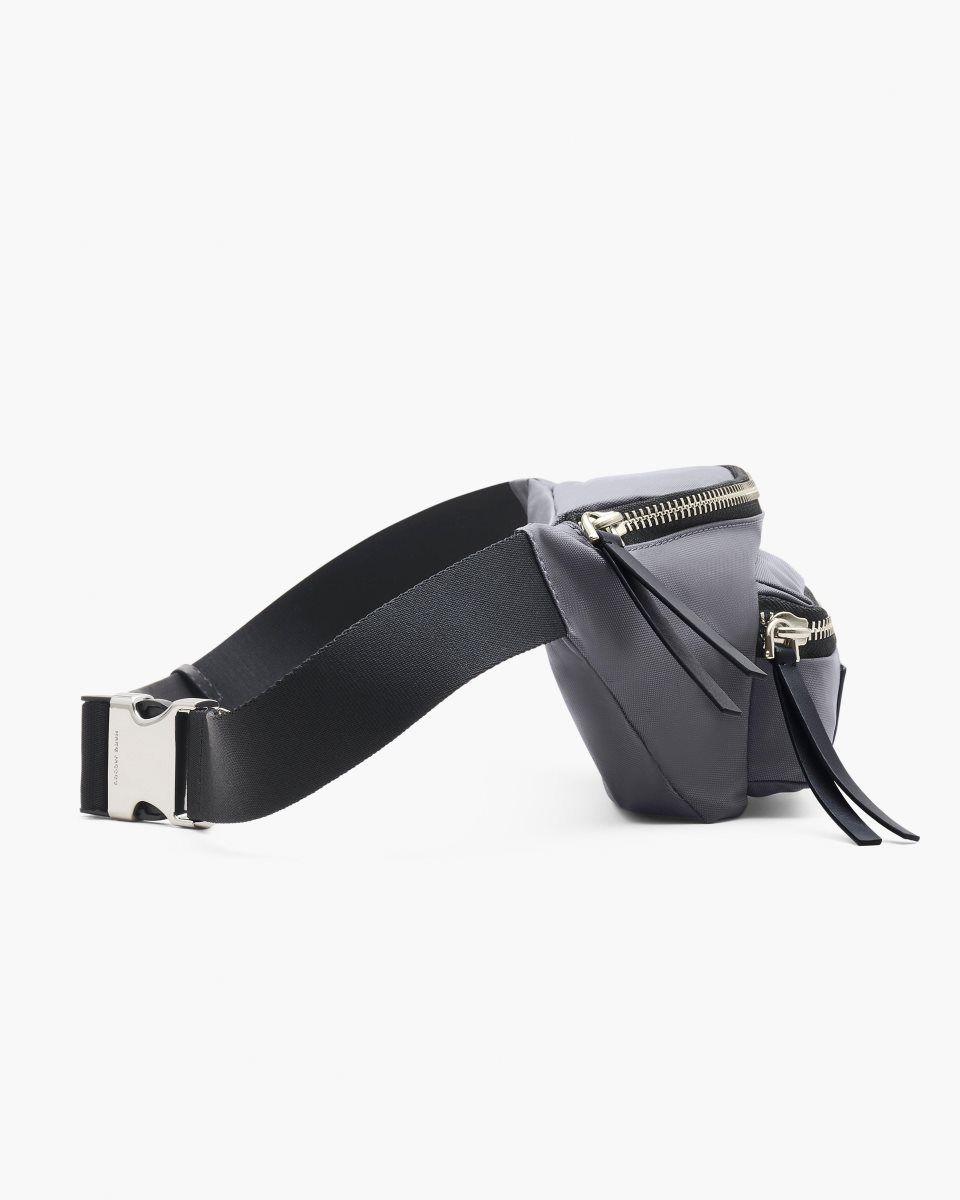 Dark Grey Marc Jacobs The Biker Nylon Belt Bag | 802DPOBQX