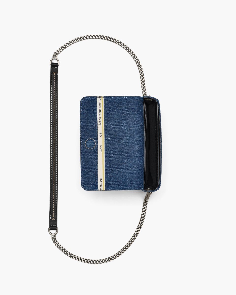 Dark Wash Marc Jacobs The Denim Chain Mini Bag | 246UIQZJP