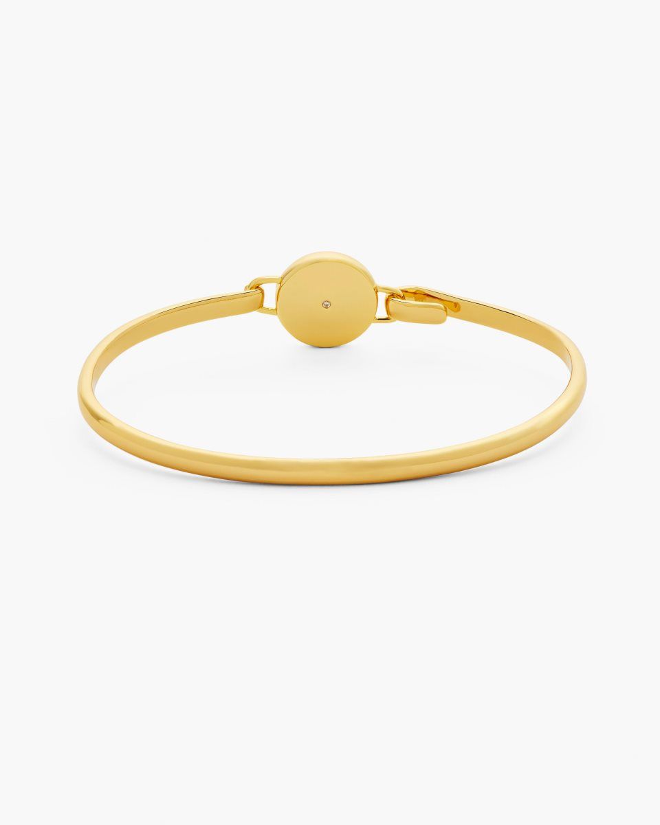 Gold / Black Marc Jacobs The Button Hinge Bracelet | 527MSAUQI