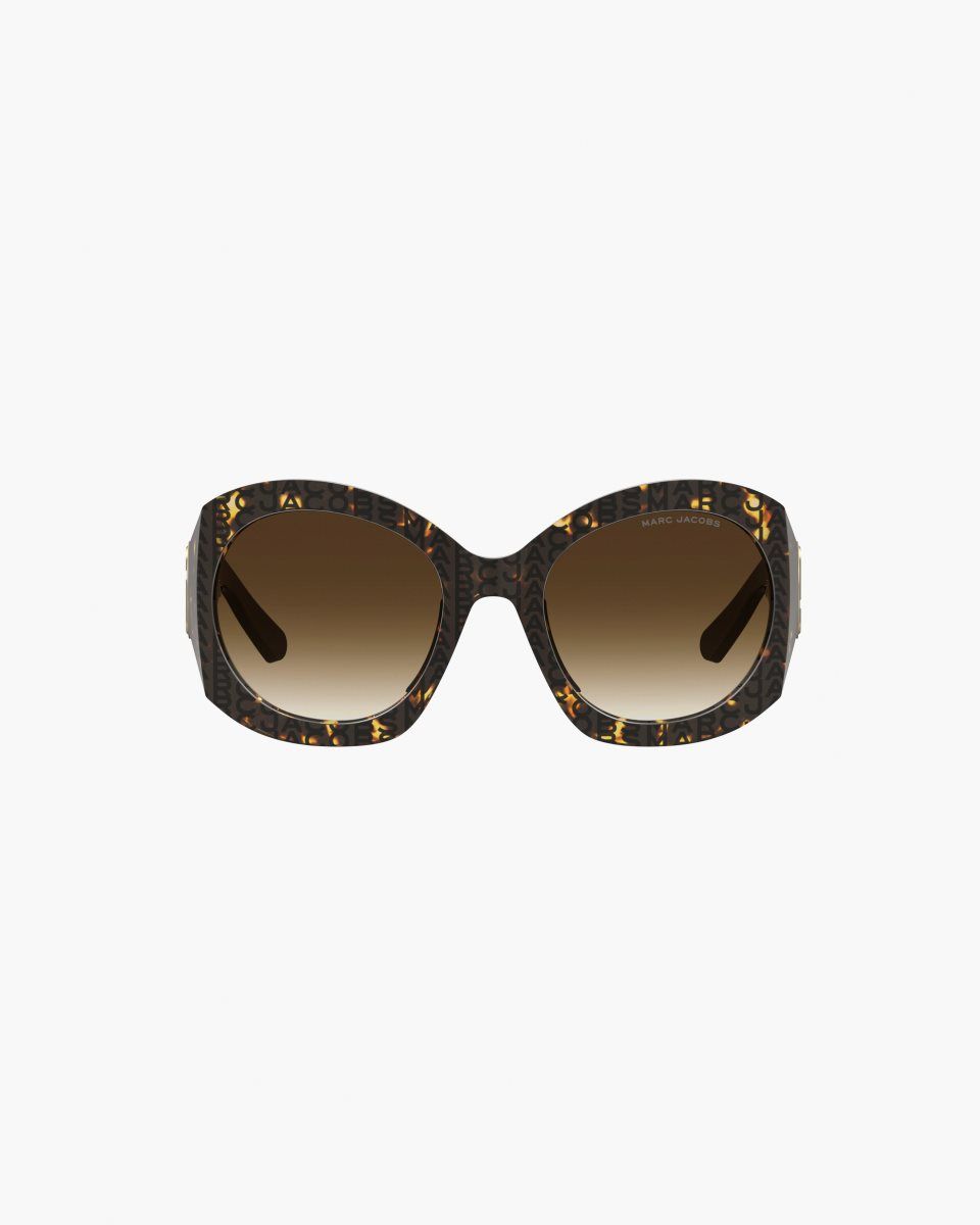 Havana Marc Jacobs The J Marc Monogram Round Sunglasses | 415JKGAUW