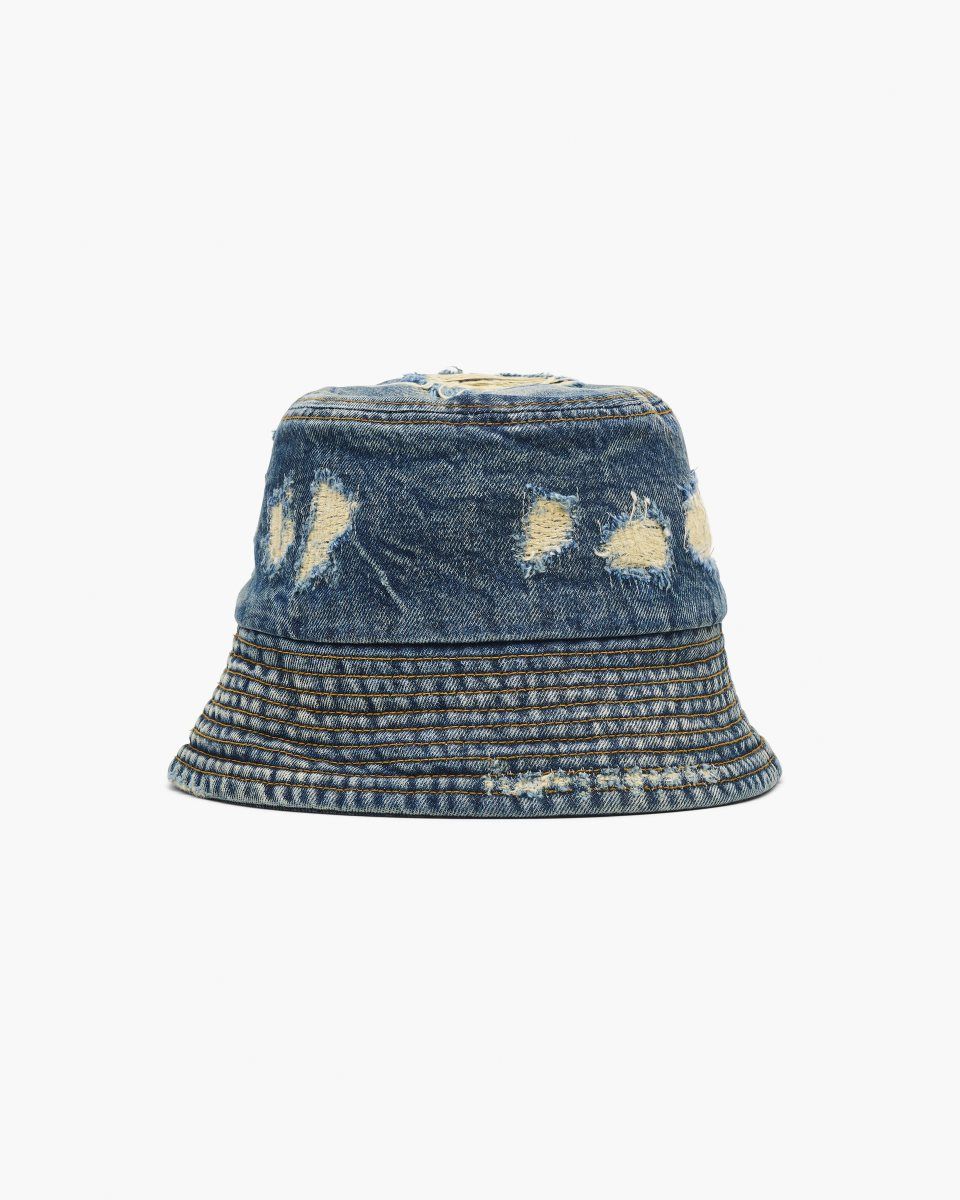 Indigo Marc Jacobs The Rip And Repair Bucket Hat | 194GFCNUY