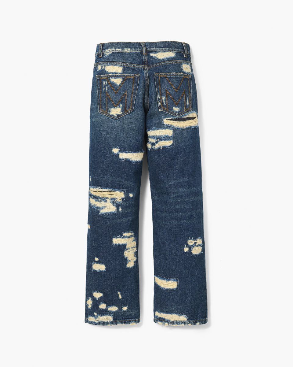 Indigo Marc Jacobs The Rip And Repair Straight Jean | 697AUMXGS