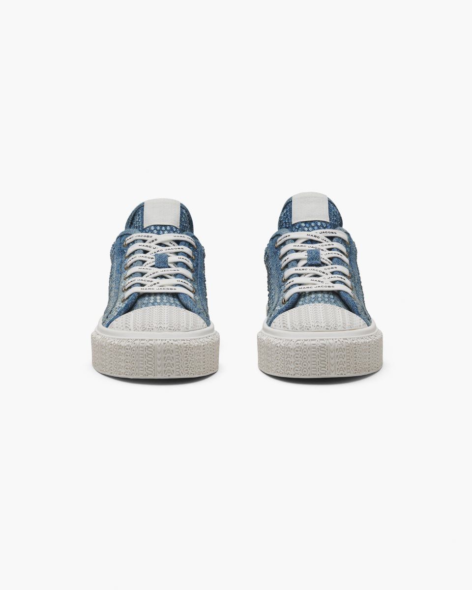 Light Blue Marc Jacobs The Crystal Denim Sneaker | 479QHFZXG