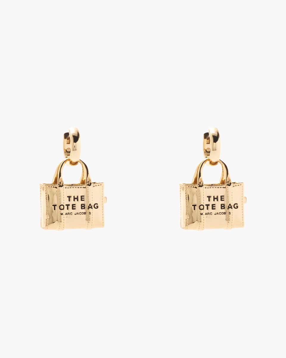 Light Gold Marc Jacobs The Tote Bag Earrings | 451OUSTIQ