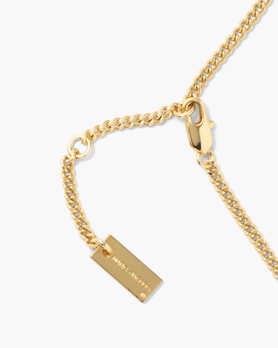 Light Gold Marc Jacobs The Tote Bag Necklace | 016PAKQEL