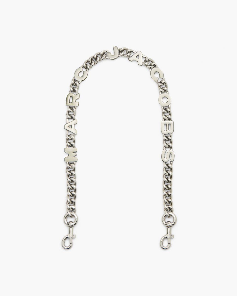 Nickel Marc Jacobs The Logo Chain Shoulder Strap | 213LZQHFB