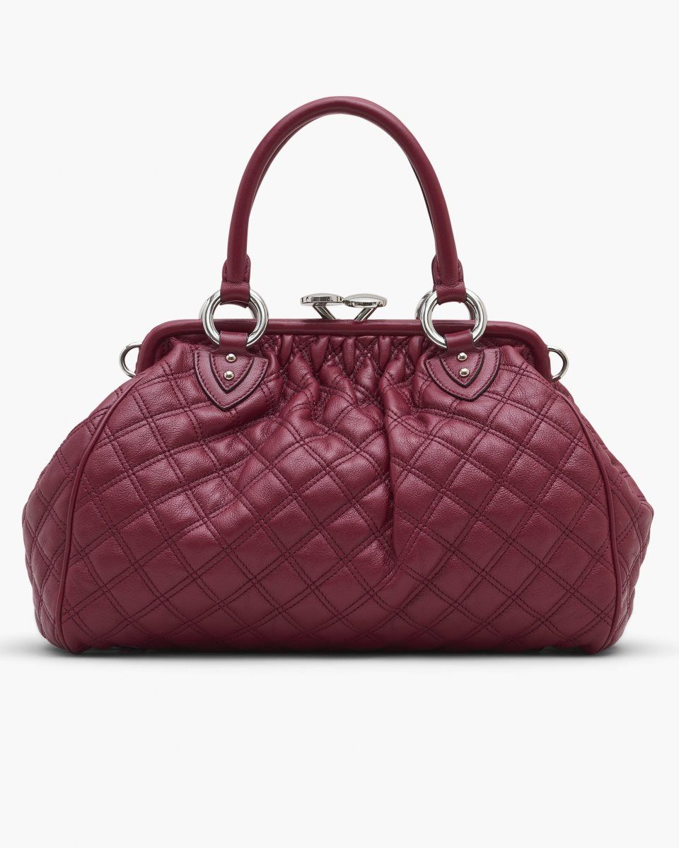 Pink Marc Jacobs Re-Edition Quilted Leather Stam Bag | 206EYXZAR