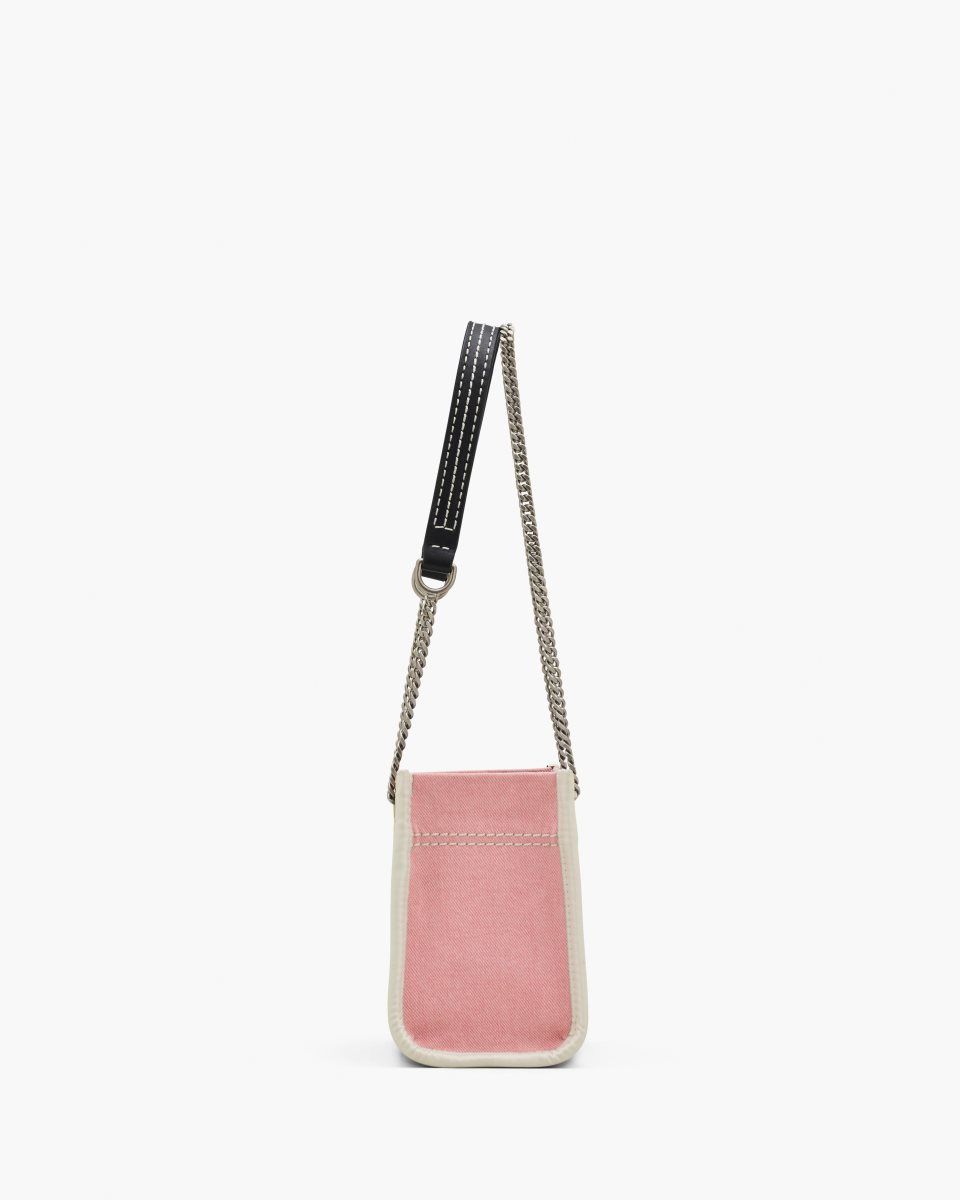 Pink Marc Jacobs The Denim Chain Crossbody Tote Bag | 432MHNEVJ