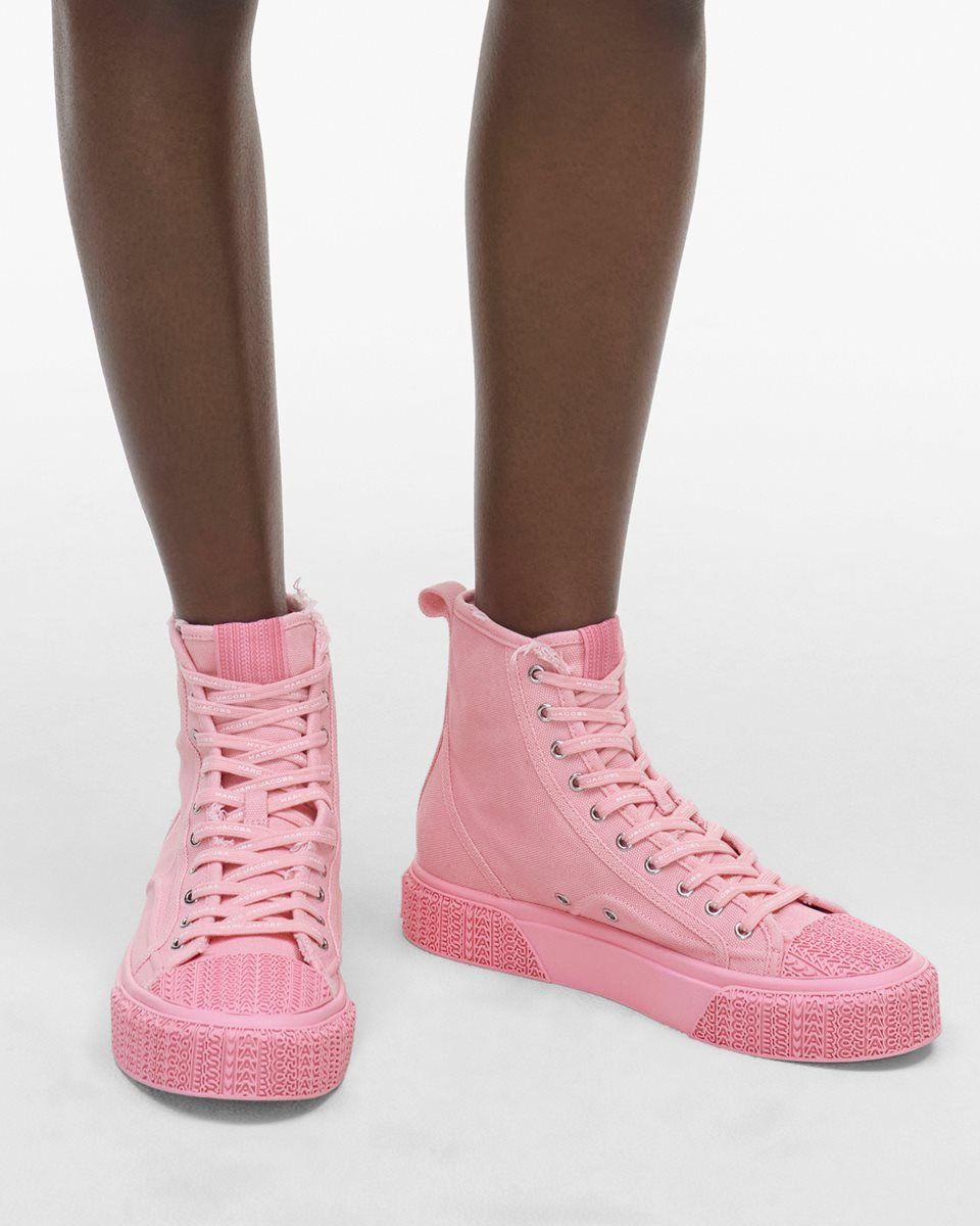 Pink Marc Jacobs The High Top Sneaker | 156WSBJZY