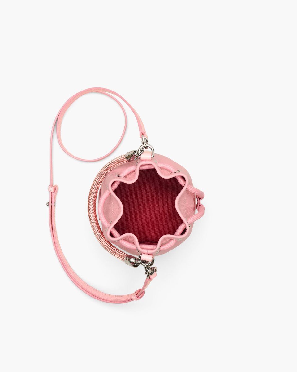 Pink Marc Jacobs The Leather Mini Bucket Bag | 672KHUCGW