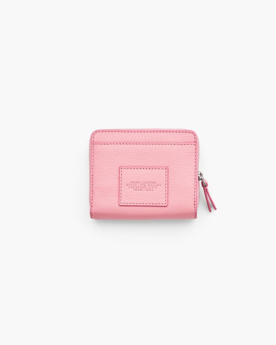 Pink Marc Jacobs The Leather Mini Compact Wallet | 735VYQGSA