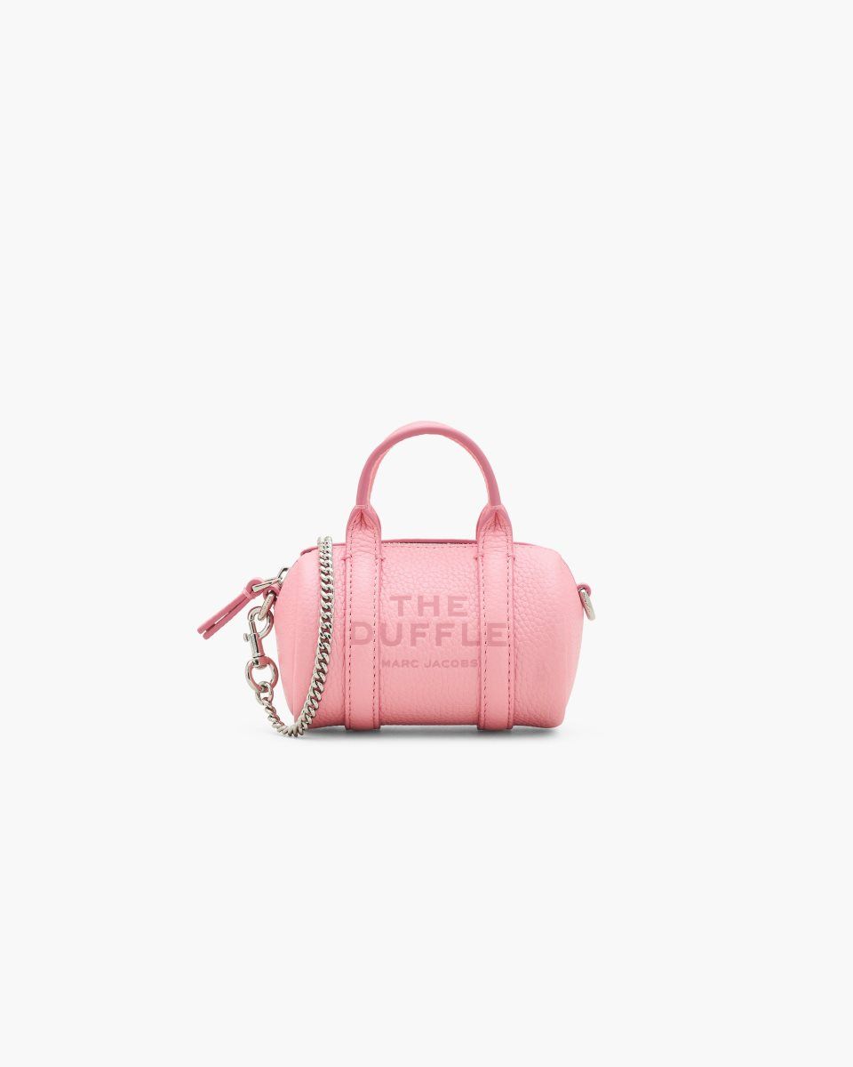 Pink Marc Jacobs The Leather Nano Duffle Crossbody | 162TJKLXS