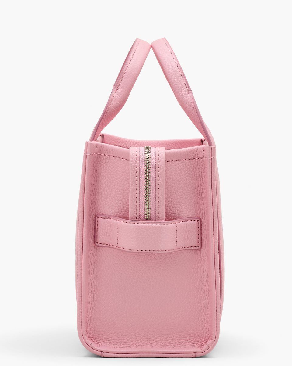 Pink Marc Jacobs The Leather Small Tote Bag | 705QBHAGU