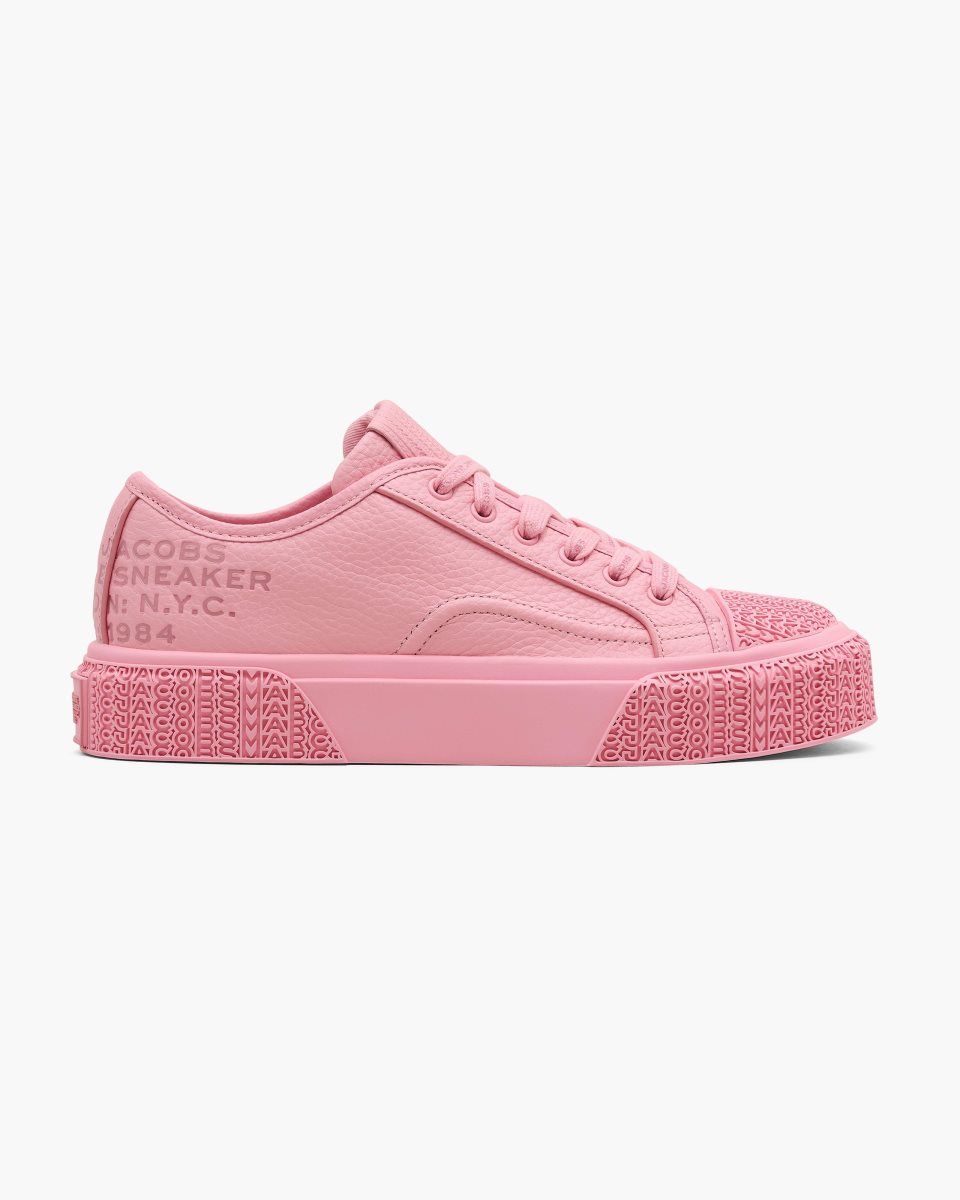 Pink Marc Jacobs The Leather Sneaker | 207OAIQUL