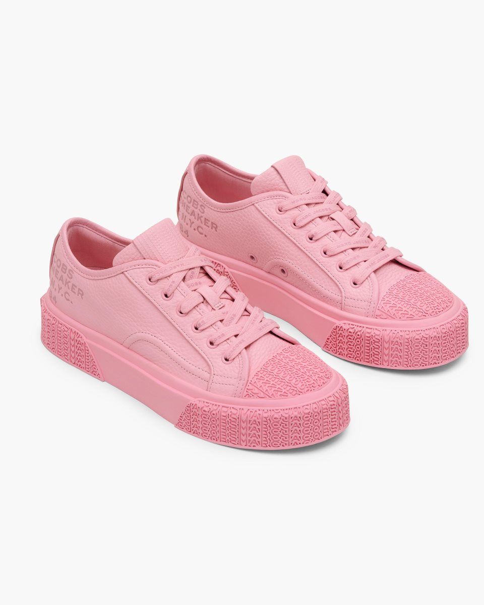 Pink Marc Jacobs The Leather Sneaker | 207OAIQUL