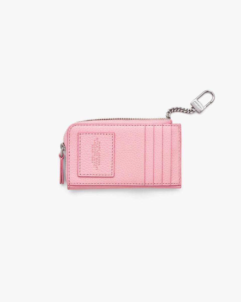 Pink Marc Jacobs The Leather Top Zip Multi Wallet | 561CUATIW