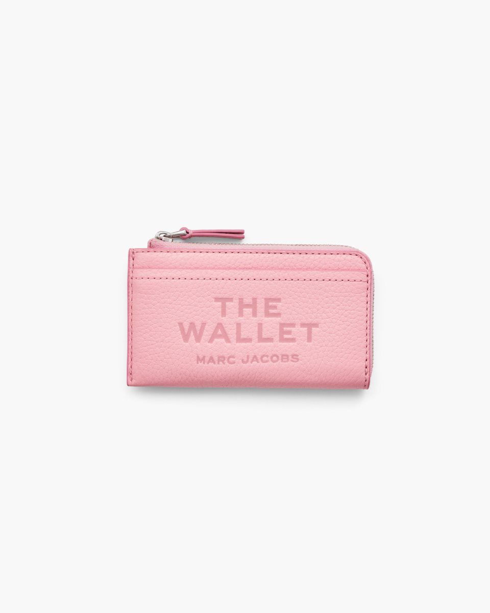 Pink Marc Jacobs The Leather Top Zip Multi Wallet | 561CUATIW