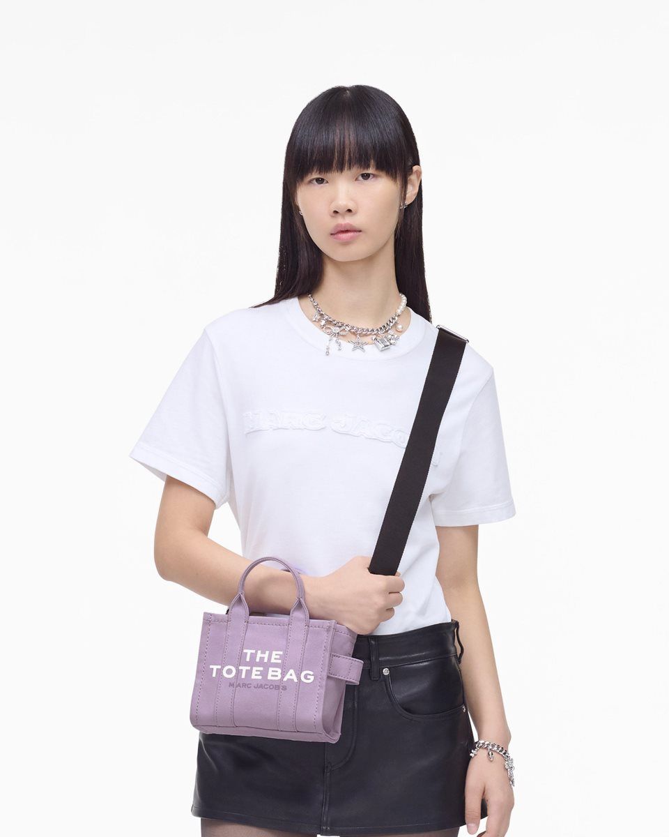 Purple Marc Jacobs The Canvas Crossbody Tote Bag | 281MNPCFE