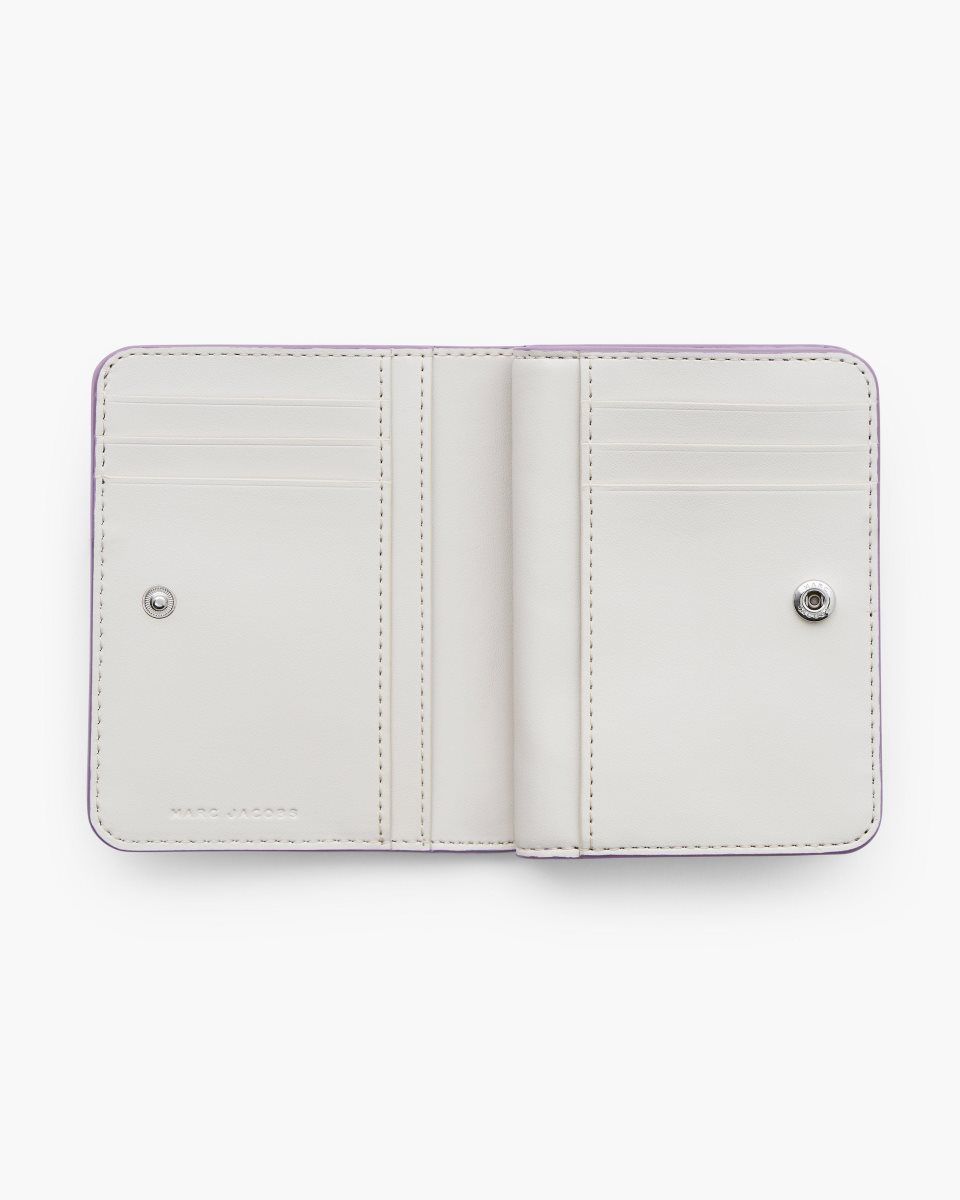 Purple Marc Jacobs The Covered J Marc Mini Compact Wallet | 130KTVWDF