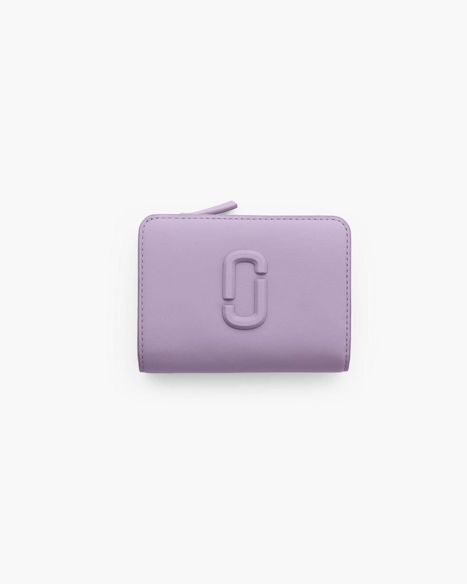 Purple Marc Jacobs The Covered J Marc Mini Compact Wallet | 130KTVWDF