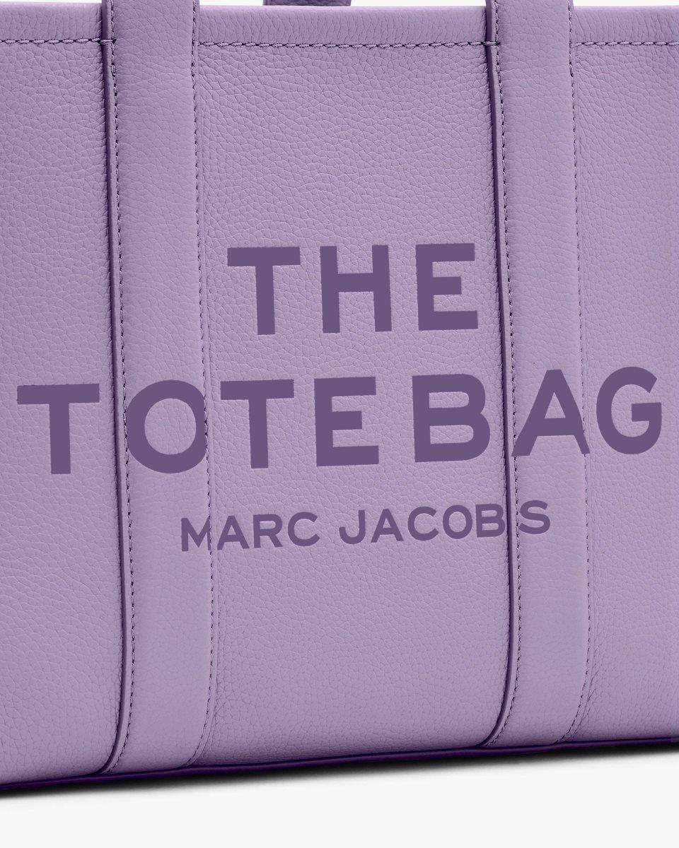 Purple Marc Jacobs The Leather Medium Tote Bag | 538QHVKRD