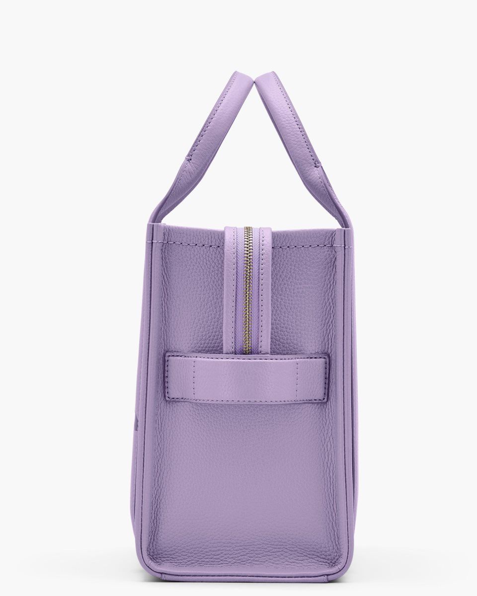 Purple Marc Jacobs The Leather Medium Tote Bag | 538QHVKRD