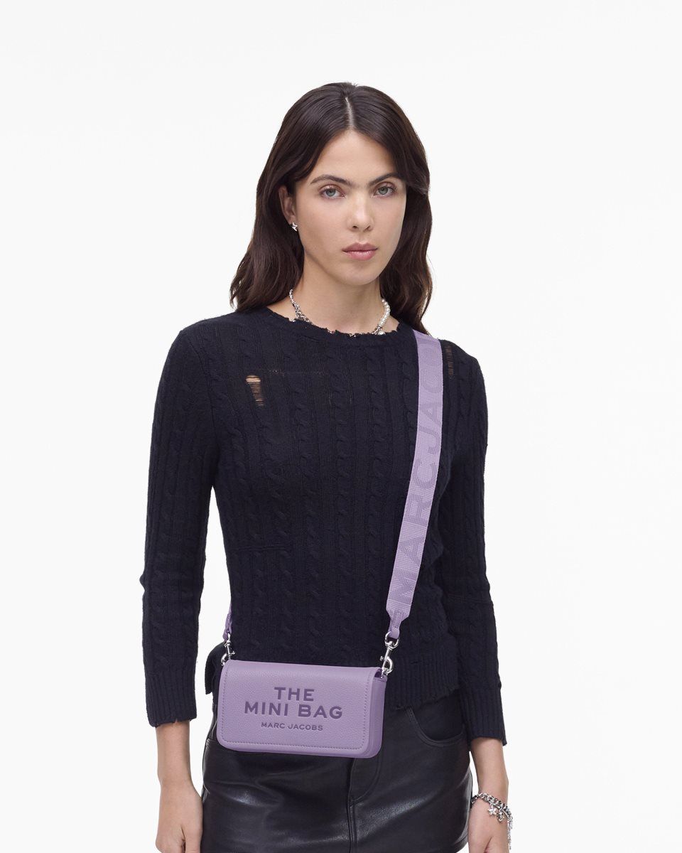 Purple Marc Jacobs The Leather Mini Bag | 187FMQSJG