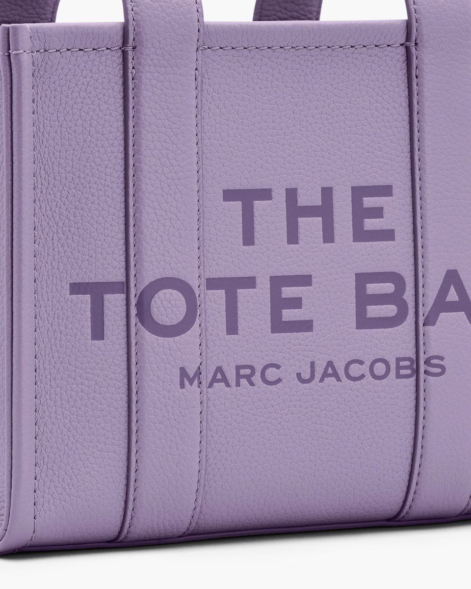 Purple Marc Jacobs The Leather Small Tote Bag | 590UHBGCD