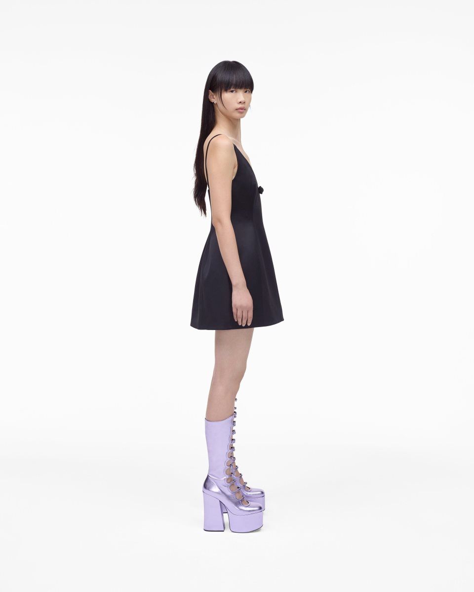 Purple Marc Jacobs The Metallic Kiki Knee High Boot | 043UFVHPX