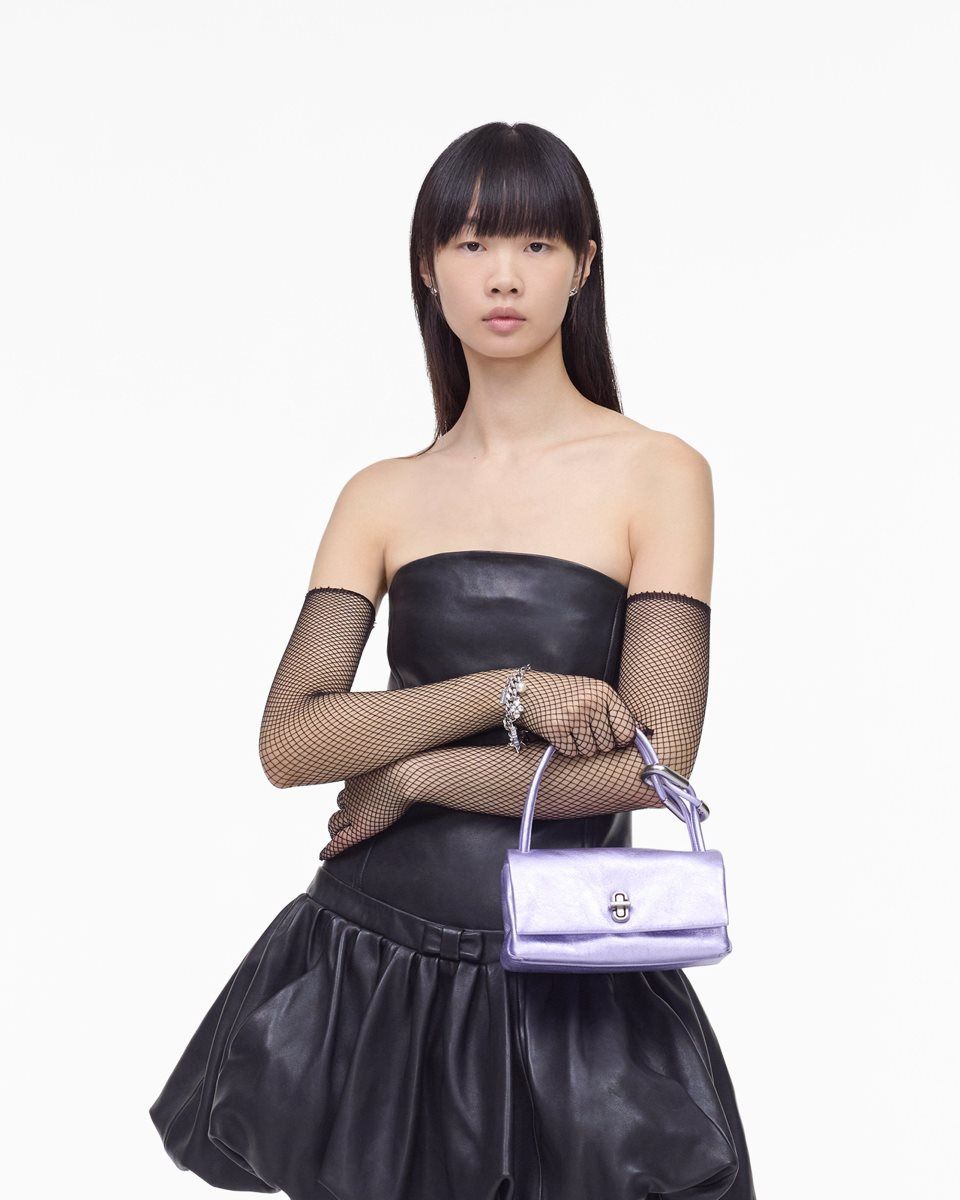 Purple Marc Jacobs The Metallic Mini Dual Bag | 617JUIZAO