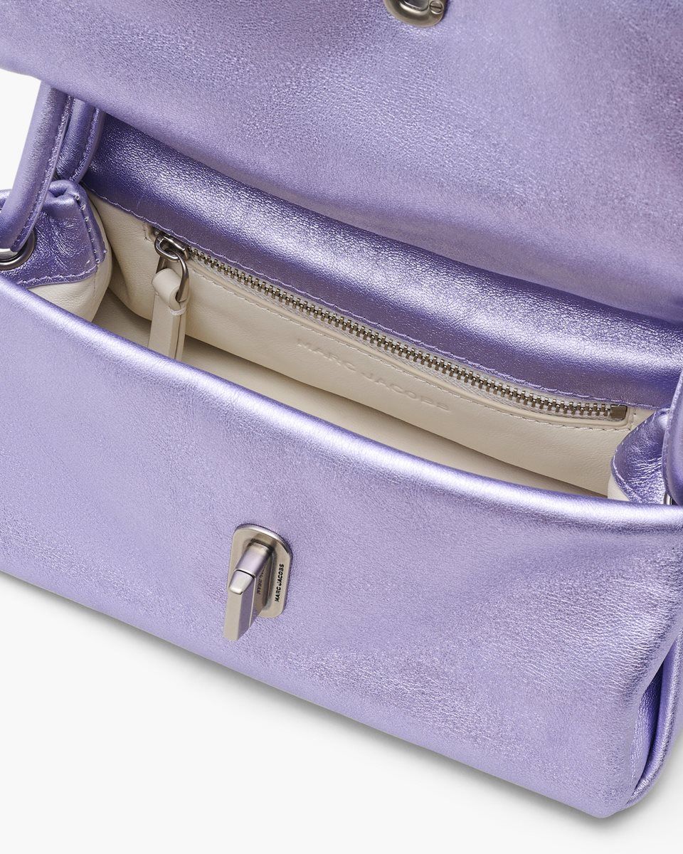 Purple Marc Jacobs The Metallic Mini Dual Bag | 617JUIZAO