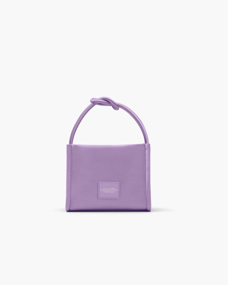 Purple Marc Jacobs The Star Satin Mini Tote Bag | 897CEYRBV