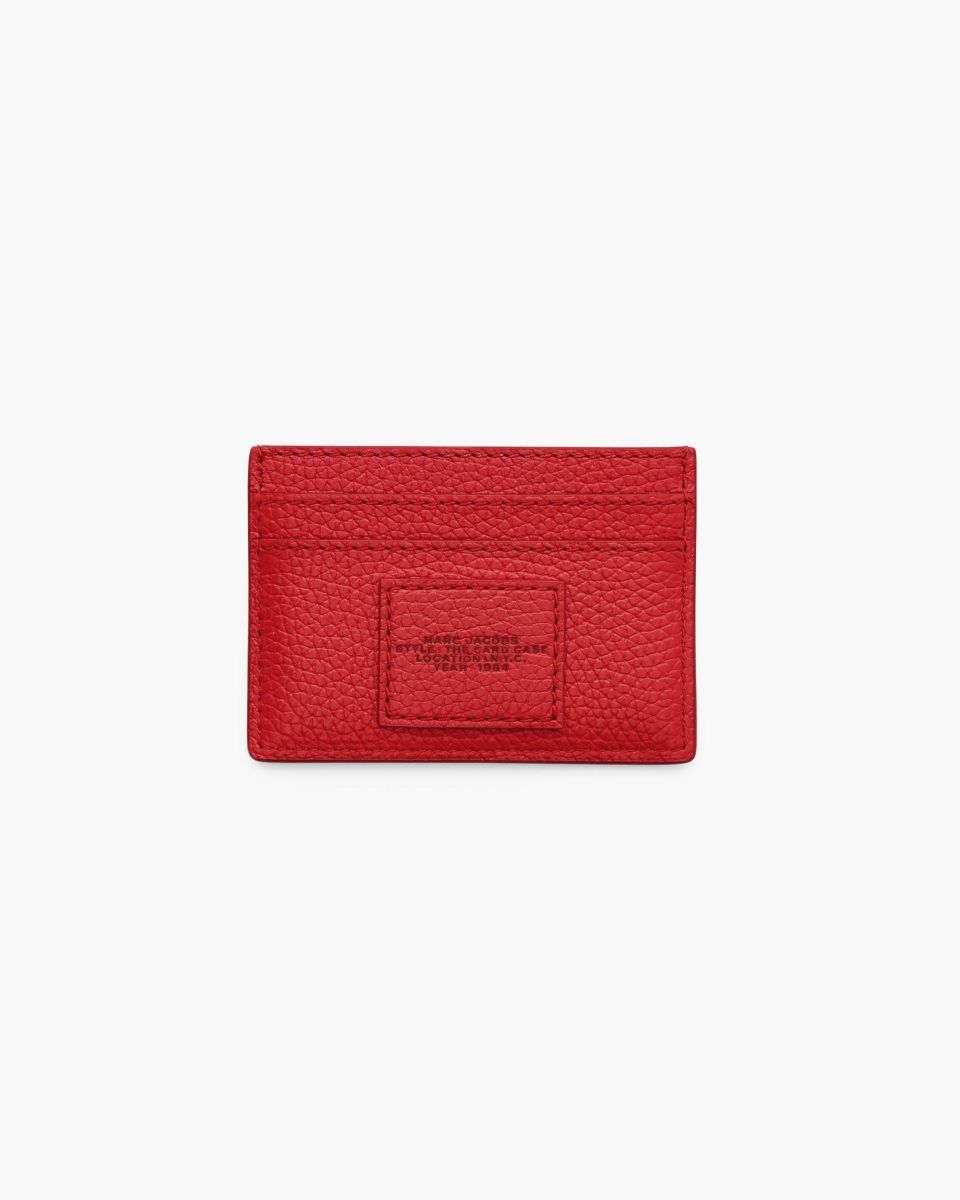 Red Marc Jacobs The Leather Card Case | 908MEVPGH