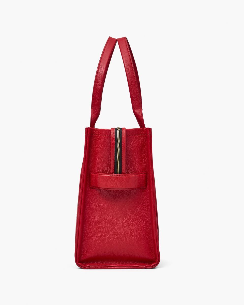 Red Marc Jacobs The Leather Large Tote Bag | 276EWRHMZ