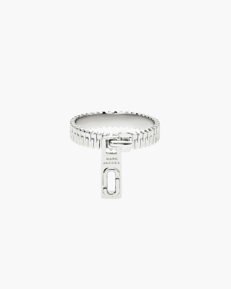 Silver Marc Jacobs J Marc Zipper Ring | 049HCEOPV